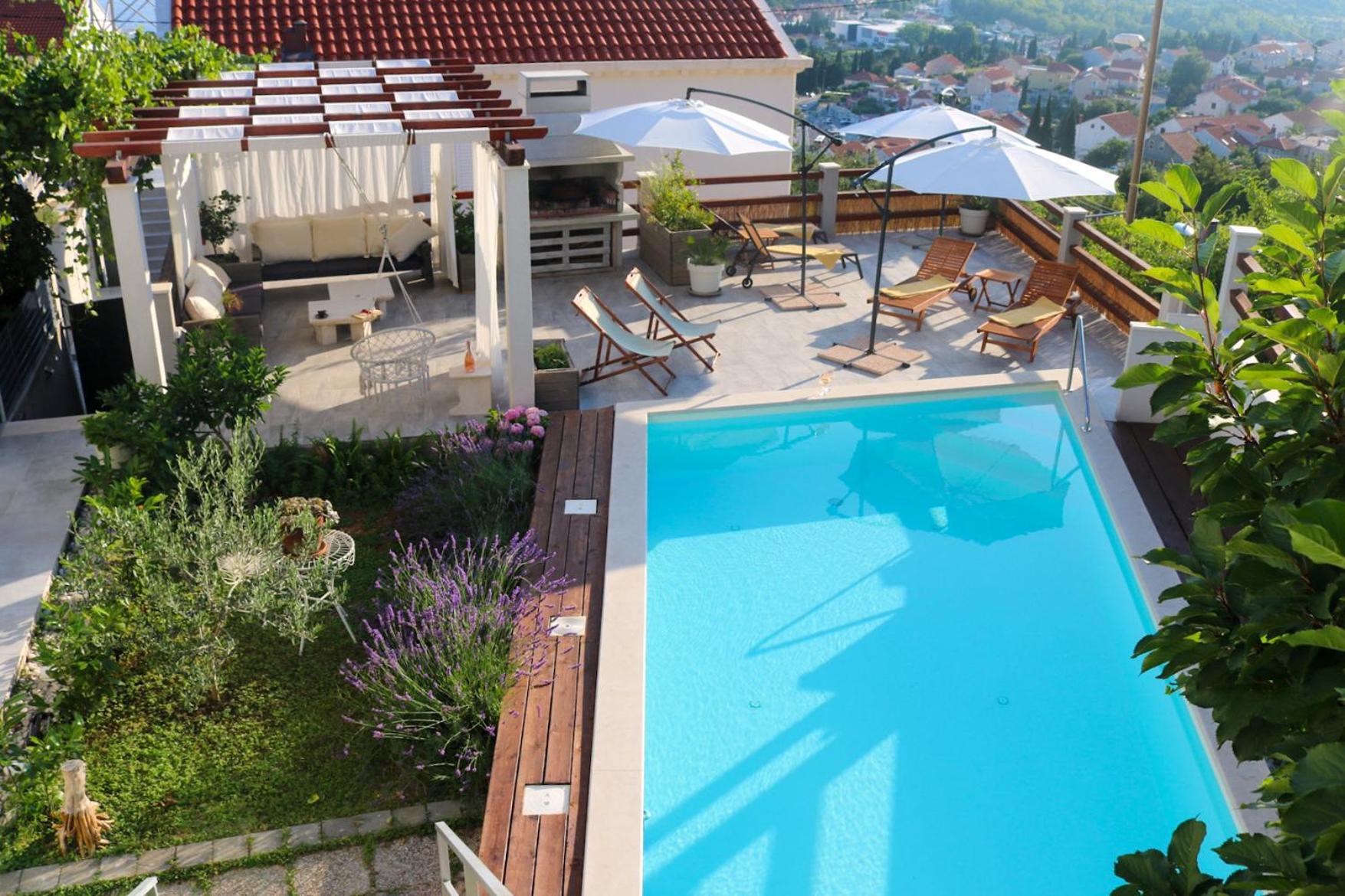 Villa My Rose With A Private Pool Млини Экстерьер фото